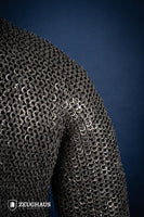 Chainmail Haubergeon Flatring Riveted 9mm Stainless Steel-GoblinSmith