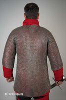 Chainmail Haubergeon Flatring Riveted 9mm Steel Oiled-GoblinSmith