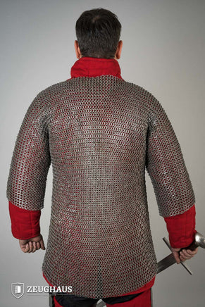 Chainmail Haubergeon Flatring Riveted 9mm Steel Oiled-GoblinSmith