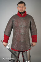 Chainmail Haubergeon Flatring Riveted 9mm Steel Oiled-GoblinSmith