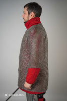 Chainmail Haubergeon Flatring Riveted 9mm Steel Oiled-GoblinSmith