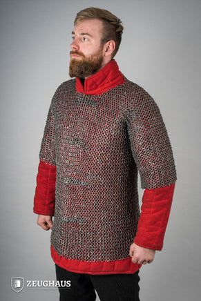 Chainmail Haubergeon Flatring Riveted 9mm Titanium-GoblinSmith