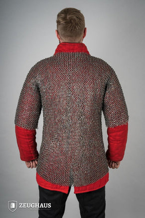 Chainmail Haubergeon Flatring Riveted 9mm Titanium-GoblinSmith