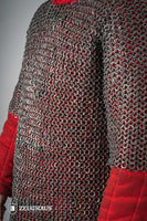 Chainmail Haubergeon Flatring Riveted 9mm Titanium-GoblinSmith