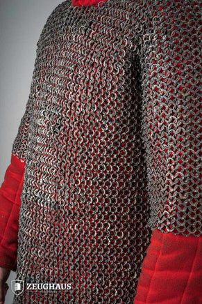 Chainmail Haubergeon Flatring Riveted 9mm Titanium-GoblinSmith