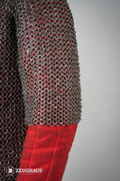 Chainmail Haubergeon Flatring Riveted 9mm Titanium-GoblinSmith