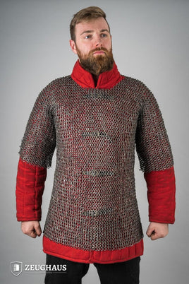Chainmail Haubergeon Flatring Riveted 9mm Titanium-GoblinSmith