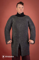 Chainmail Hauberk Roundring Riveted 10mm Aluminium-GoblinSmith