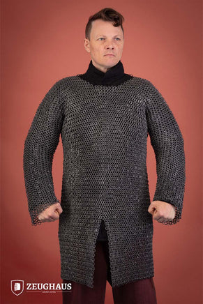 Chainmail Hauberk Roundring Riveted 10mm Aluminium-GoblinSmith
