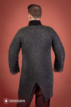 Chainmail Hauberk Roundring Riveted 10mm Aluminium-GoblinSmith