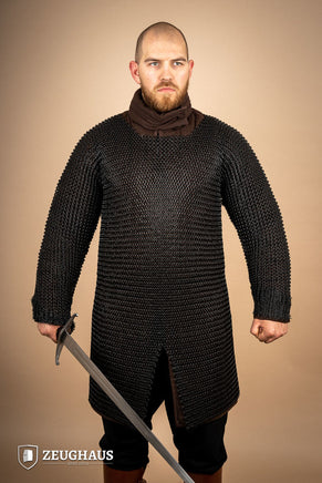 Chainmail Hauberk Roundring 10mm Burnished-GoblinSmith