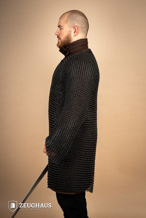 Chainmail Hauberk Roundring 10mm Burnished-GoblinSmith