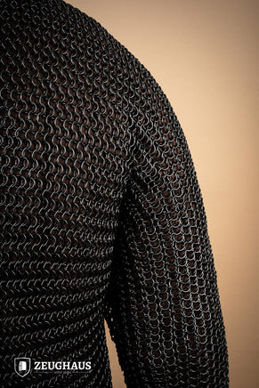 Chainmail Hauberk Roundring 10mm Burnished-GoblinSmith