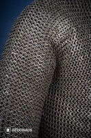 Chainmail Hauberk Flatring Wedge Riveted 9mm Steel Oiled-GoblinSmith
