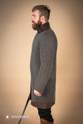 Chainmail Hauberk Roundring 9mm Steel Oiled-GoblinSmith