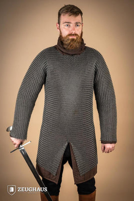 Chainmail Hauberk Roundring 9mm Steel Oiled-GoblinSmith
