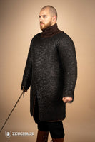 Chainmail Hauberk Flatring Riveted 9mm Burnished-GoblinSmith