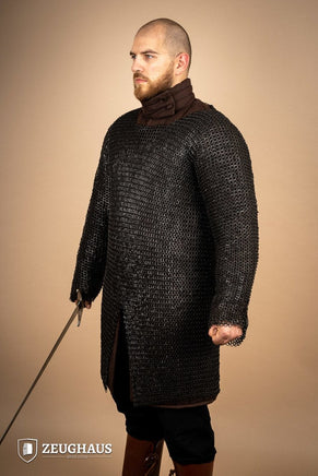 Chainmail Hauberk Flatring Riveted 9mm Burnished-GoblinSmith