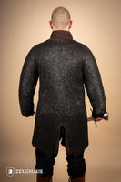 Chainmail Hauberk Flatring Riveted 9mm Burnished-GoblinSmith