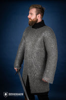 Chainmail Hauberk Flatring Riveted 9mm Steel Oiled-GoblinSmith