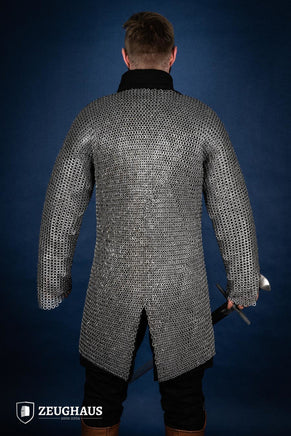 Chainmail Hauberk Flatring Riveted 9mm Steel Oiled-GoblinSmith