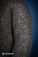 Chainmail Hauberk Flatring Riveted 9mm Titanium-GoblinSmith