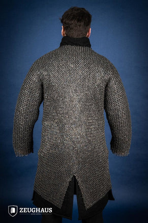Chainmail Hauberk Flatring Riveted 9mm Titanium-GoblinSmith