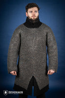 Chainmail Hauberk Flatring Riveted 9mm Titanium-GoblinSmith