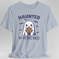 Haunted By My Dice Rolls Halloween T-Shirt-GoblinSmith