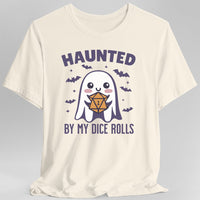 Haunted By My Dice Rolls Halloween T-Shirt-GoblinSmith