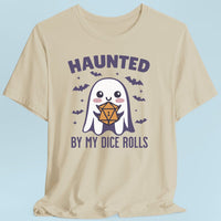 Haunted By My Dice Rolls Halloween T-Shirt-GoblinSmith