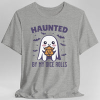 Haunted By My Dice Rolls Halloween T-Shirt-GoblinSmith