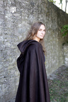 Wool Hooded Cloak Hibernus Brown-GoblinSmith