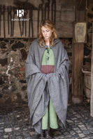 Wool Hooded Cloak Hibernus Grey-GoblinSmith