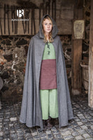 Wool Hooded Cloak Hibernus Grey-GoblinSmith