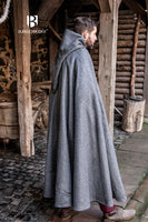 Wool Hooded Cloak Hibernus Grey-GoblinSmith