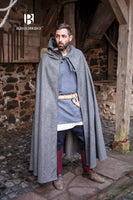 Wool Hooded Cloak Hibernus Grey-GoblinSmith