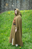 Wool Hooded Cloak Hibernus Autumn Green-GoblinSmith
