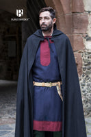 Wool Hooded Cloak Hibernus Black-GoblinSmith