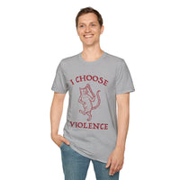 I Choose Violence Cat T-Shirt-GoblinSmith