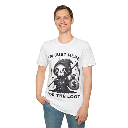 I’m Just Here for the Loot T-shirt-GoblinSmith