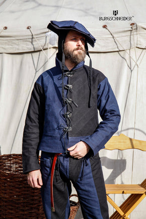Landsknecht Jerkin Imperialis Blue/Black-GoblinSmith