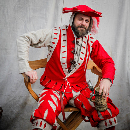 Landsknecht Vest Imperialis Red/Natural-GoblinSmith