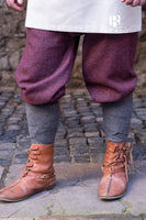 Rus Pants Ivar Herringbone Burgundy/Grey-GoblinSmith