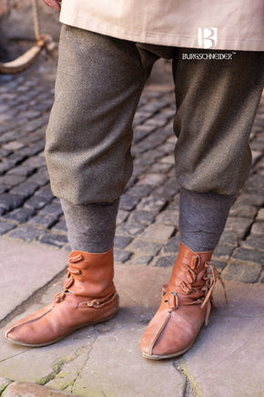 Rus Pants Ivar Herringbone Olive/Grey-GoblinSmith
