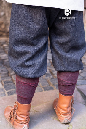 Rus Pants Ivar Herringbone Black/Grey-GoblinSmith