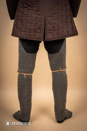 Chainmail Chausses Roundring 9mm Steel Oiled-GoblinSmith