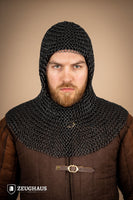 Chainmail Hood Roundring 10mm Burnished-GoblinSmith