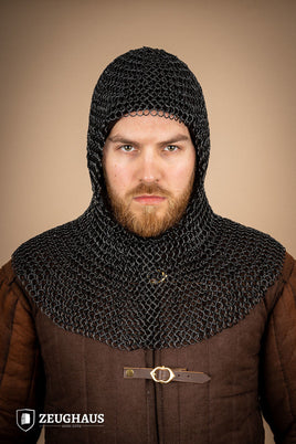 Chainmail Hood Roundring 10mm Burnished-GoblinSmith