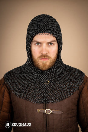 Chainmail Hood Roundring 10mm Burnished-GoblinSmith